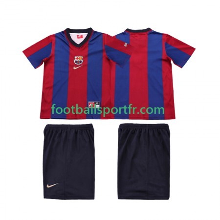 Tenue FC Barcelone 1999 Retro Enfant Domicile 1998 Maillot de Foot